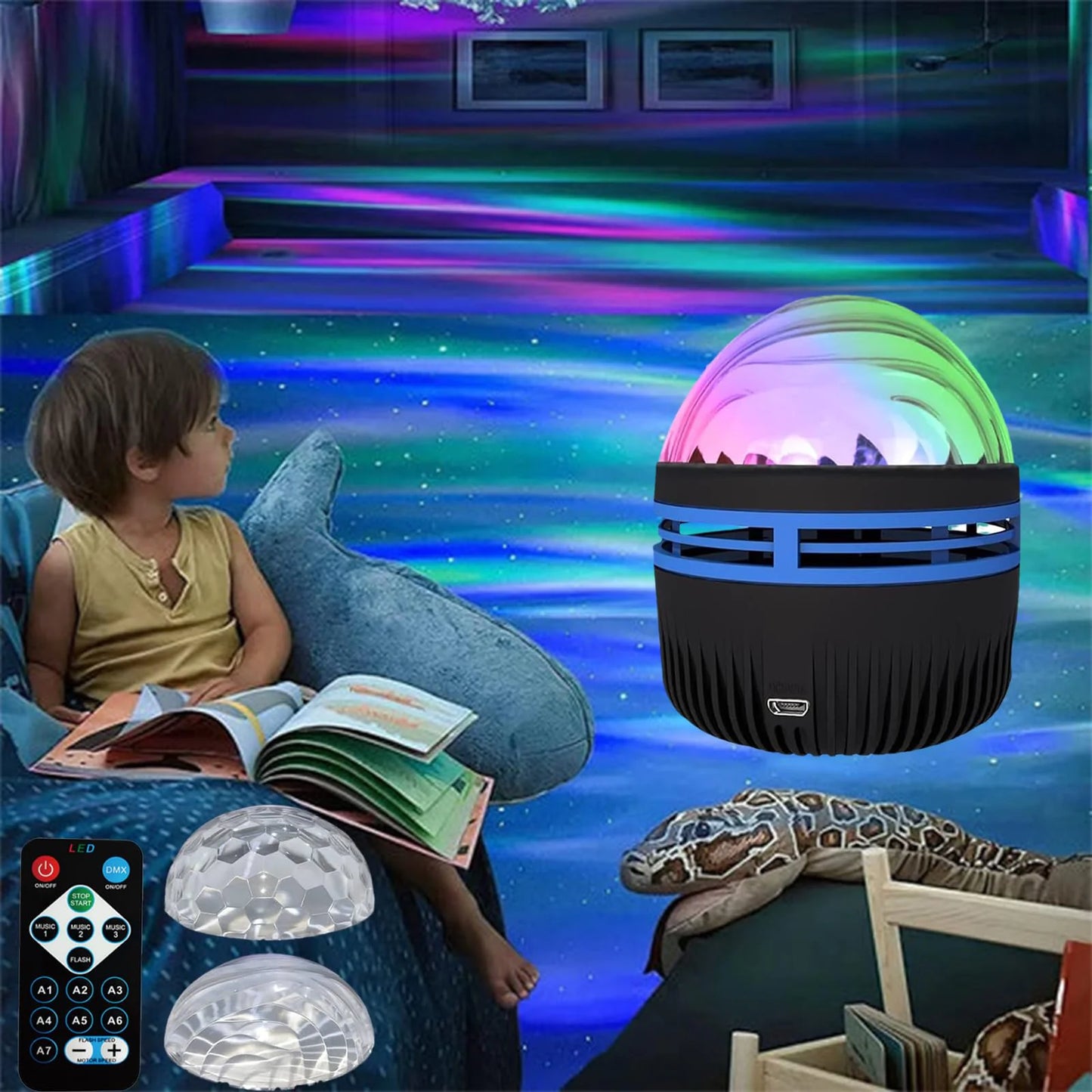 PROYECTOR MULTICOLOR DE LUZ NOCTURNA