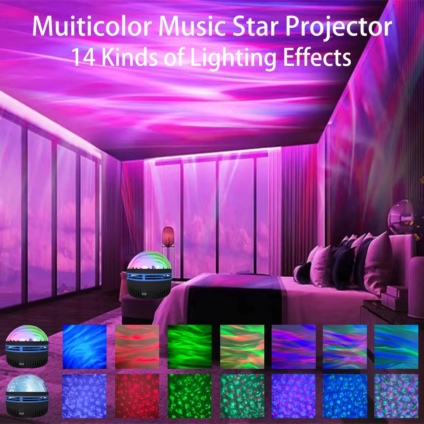 PROYECTOR MULTICOLOR DE LUZ NOCTURNA