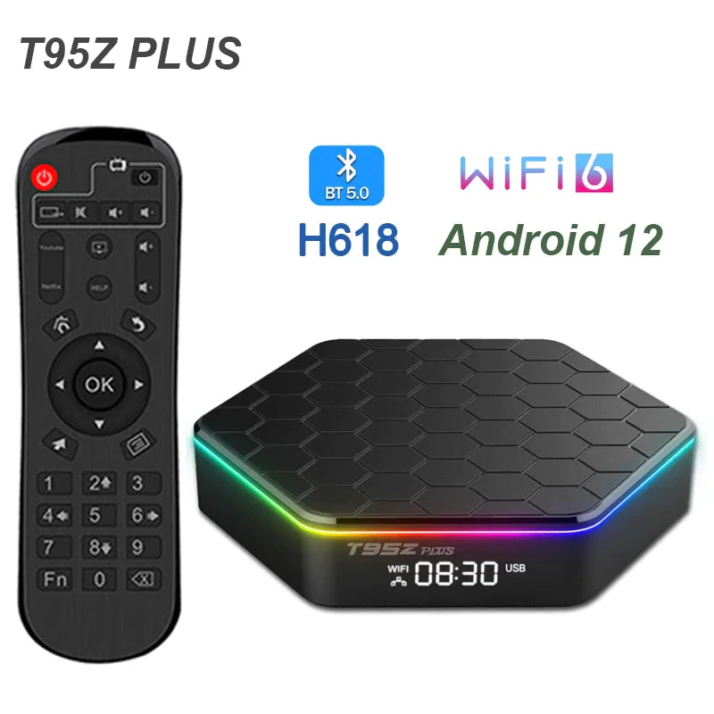 Android 12.0 TV Box Quad Core 6K HD