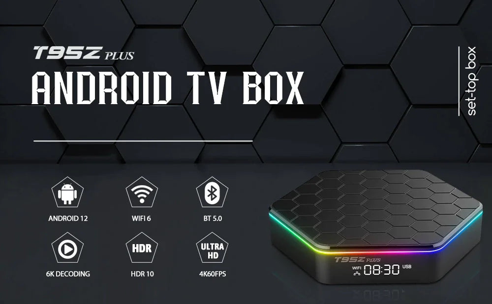 Android 12.0 TV Box Quad Core 6K HD