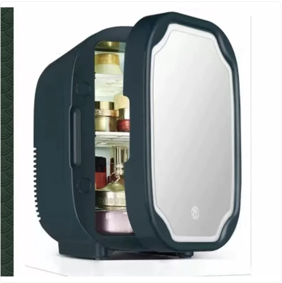 Mini Refrigerador de Belleza Portátil con Espejo, 110V