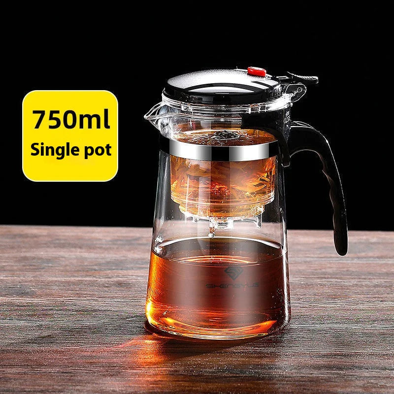 Elegant One-Click Filtering Tea Cup