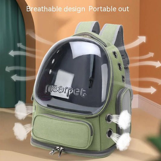 Bolso Transportador Transparente para Gatos