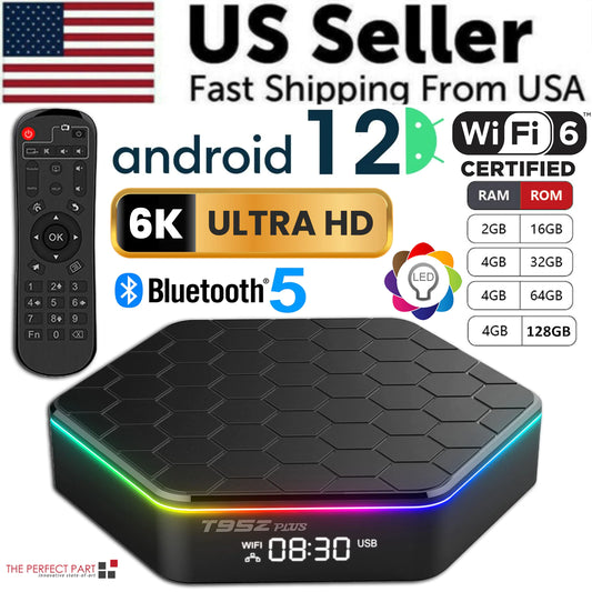 Android 12.0 TV Box Quad Core 6K HD