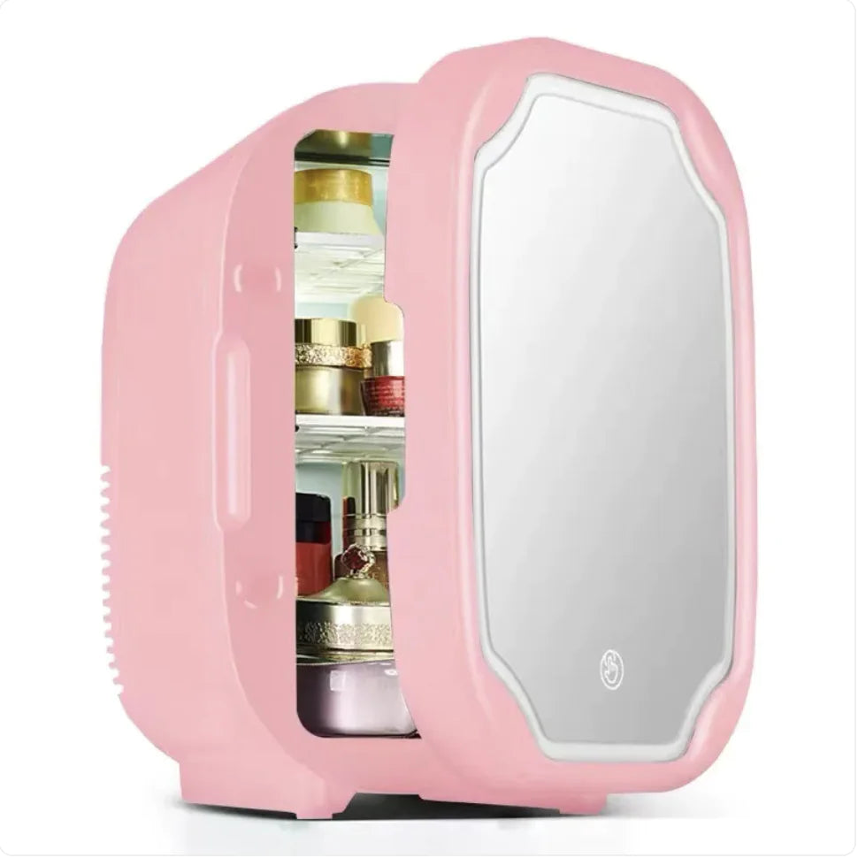 Mini Refrigerador de Belleza Portátil con Espejo, 110V